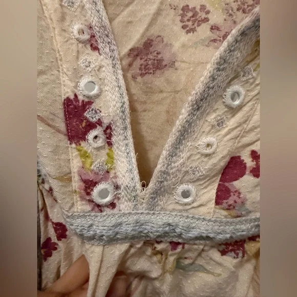 FREE PEOPLE Boogie All Night Blouse in Ivory - Small - Picture 11 of 16